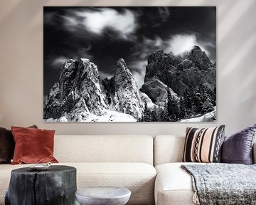 Dolomiten - Val di Funes - Fine Art van Vincent Fennis