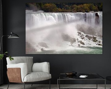 Niagara Falls, gezien vanuit Canada van Paul van Baardwijk