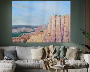 Bryce Canyon National Park, acryl schilderij van Marlies Huijzer van Martin Stevens