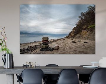 Stones on the Baltic Sea coast by Rico Ködder