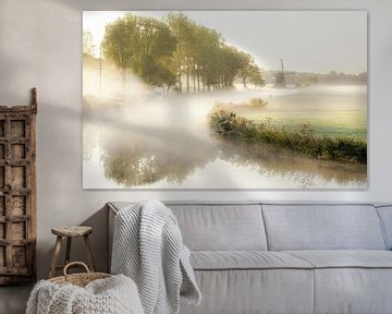 Mist in morgen van Dirk van Egmond