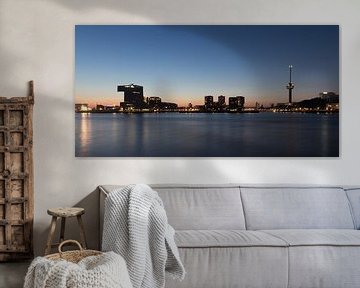 Skyline Rotterdam met Euromast van Marcel Krol