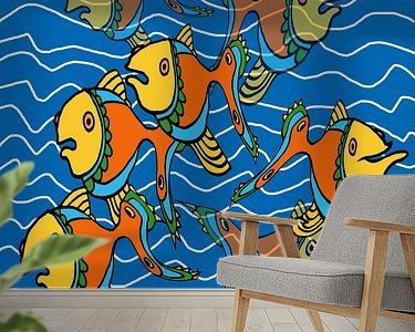 Example of the artwork in a room