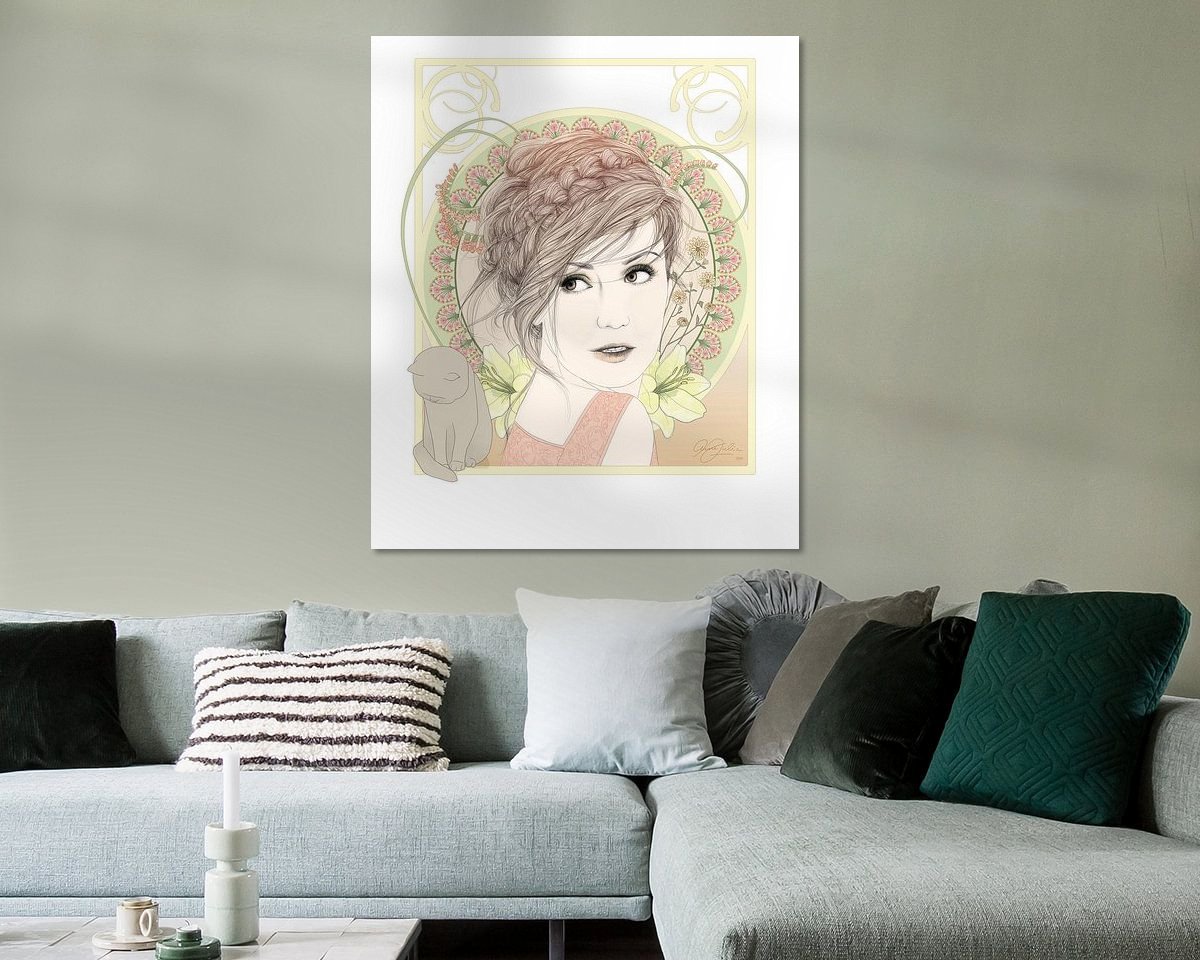 Example of the artwork in a room
