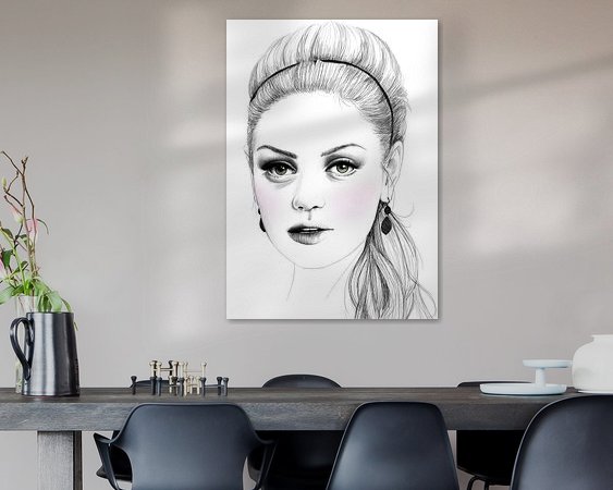 Example of the artwork in a room