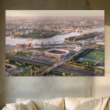 Photo aérienne du stade de Feijenoord - De Kuip