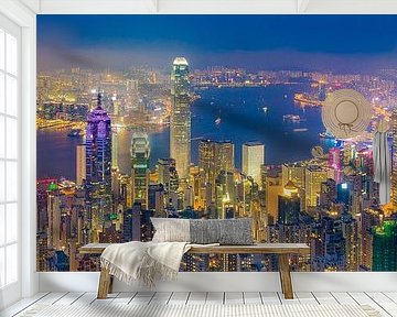 Hong Kong by Night - Victoria Peak - 4 van Tux Photography