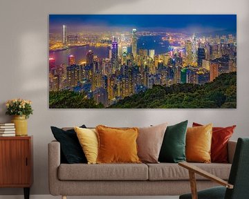 Hong Kong by Night - Victoria Peak - 3 van Tux Photography
