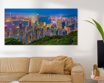 Hong Kong by Night - Victoria Peak - 1 van Tux Photography