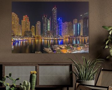 Dubai by Night - Dubai Marina - 1 van Tux Photography
