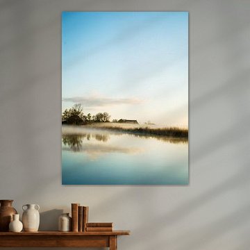 Morning mist above the Dokkumer Ee