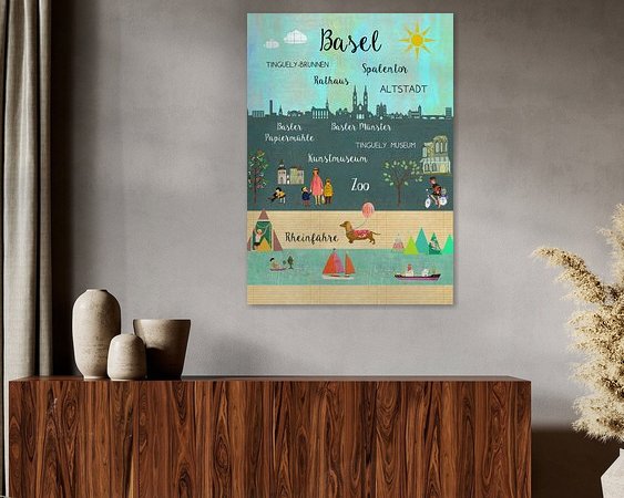 Example of the artwork in a room