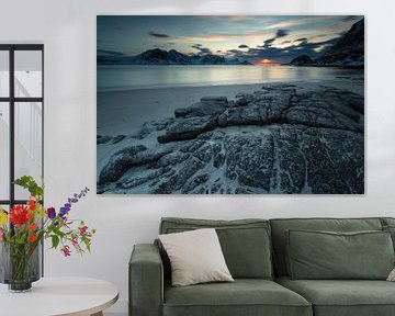 Haukland Beach sur Dion van den Boom