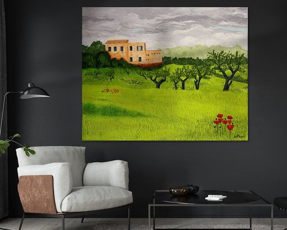 Example of the artwork in a room