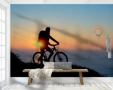 Bike at sea by Ruben Dario