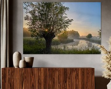 Sunrise in Dutch landscape by Ad Jekel