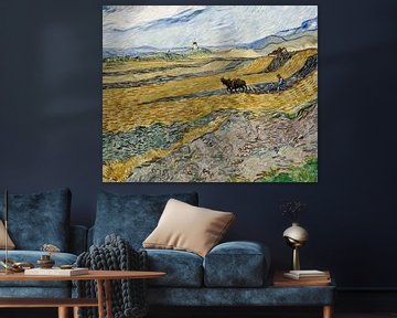 Vincent van Gogh. Field with farmer