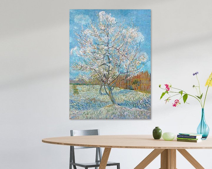 Vincent van Gogh, de roze perzikboom, vroege lente boom