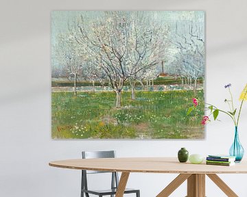 Vincent van Gogh.  Flowering peach tree