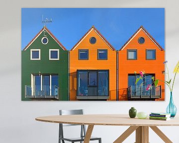 3 kleurrijke havenwoningen van Wim Goedhart