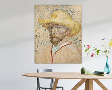Vincent van Gogh. Selbstporträt mit Strohhut