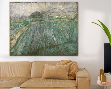 Weizenfeld im Regen, Vincent van Gogh