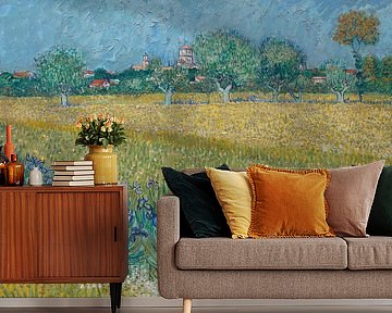 Feld mit Blumen in der Nähe von Arles - Vincent van Gogh