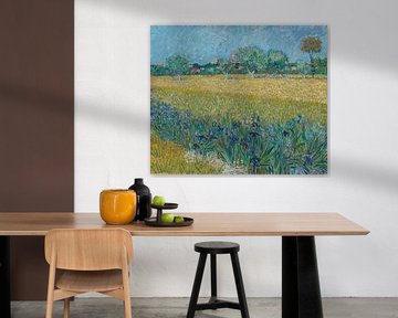 Feld mit Blumen in der Nähe von Arles - Vincent van Gogh