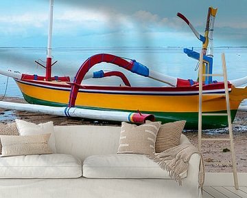 Balineese vissersboot van Roland de Zeeuw fotografie