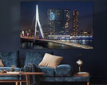 Die Erasmus-Brücke  in Rotterdam (Feijenoord Ausgabe) von MS Fotografie | Marc van der Stelt