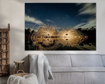 Lightpainting 6 by Eugene Klinkenberg
