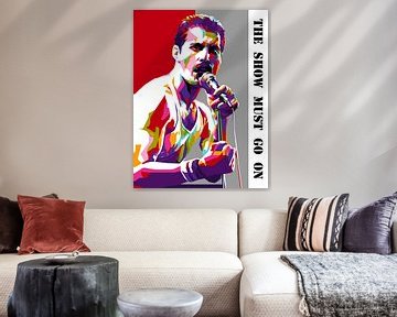 Pop Art Freddie Mercury by Doesburg Design