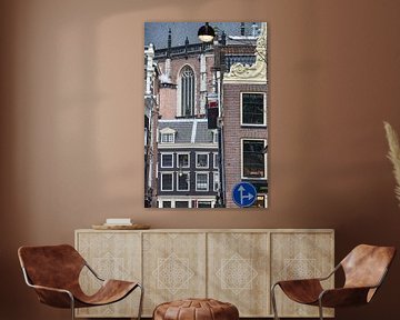 Amsterdam Centrum, doolhof van gebouwen en straatmeubilair von Suzan Baars
