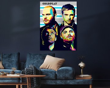Pop Art Coldplay von Doesburg Design