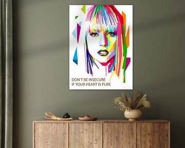 Pop Art Lady Gaga von Doesburg Design