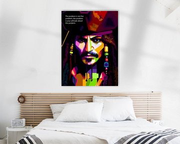 Pop Art Jack Sparrow - Pirates of the Caribbean van Doesburg Design