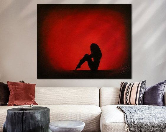 Example of the artwork in a room