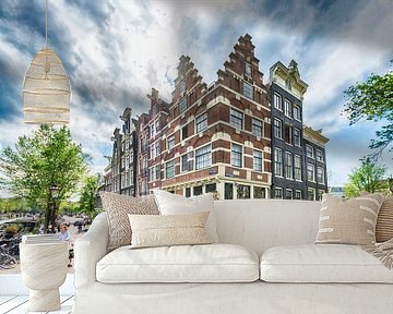 Die schönsten Kanalhäuser der Brouwersgracht in Amsterdam von Peter Bartelings