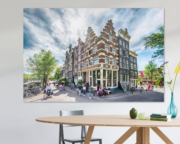 The most beautiful canal houses of the Brouwersgracht in Amsterdam