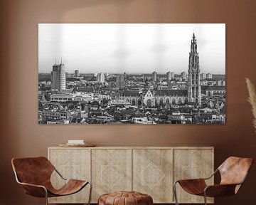 Het stadsgezicht van Antwerpen (panorama)