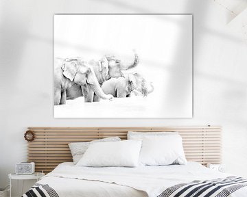 Elephants in Nepal by Jeroen Kleverwal