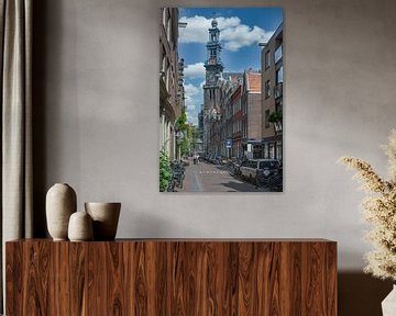 Blick auf die Westertoren in Amsterdam von Peter Bartelings