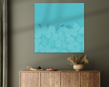 LEAVES ENSEMBLE TURQUOISE by Pia Schneider