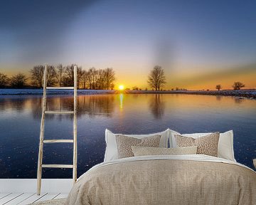 Sonnenuntergang Blaues Zimmer I von Sander Peters