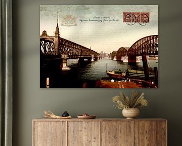 Rotterdam Maasbruggen 1900 van Yay Kub