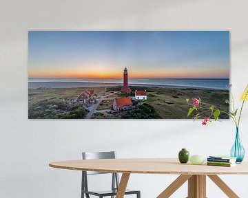 Eierland Texel lighthouse sunset by Texel360Fotografie Richard Heerschap