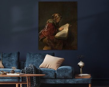 Rembrandt van Rijn. Oude lezende vrouw