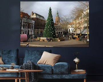 Kerstboom in Den Haag van Jan Kranendonk