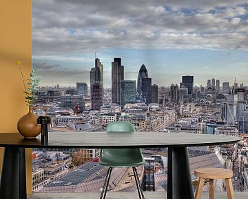 Uitzicht over London van Jan Kranendonk