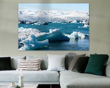 Gletsjermeer in IJsland van Ronne Vinkx